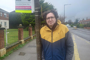 Tom Livingstone at Green Lane Bus Stop