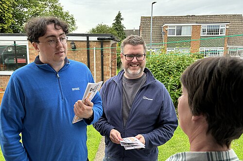 Tom and Mark canvassing